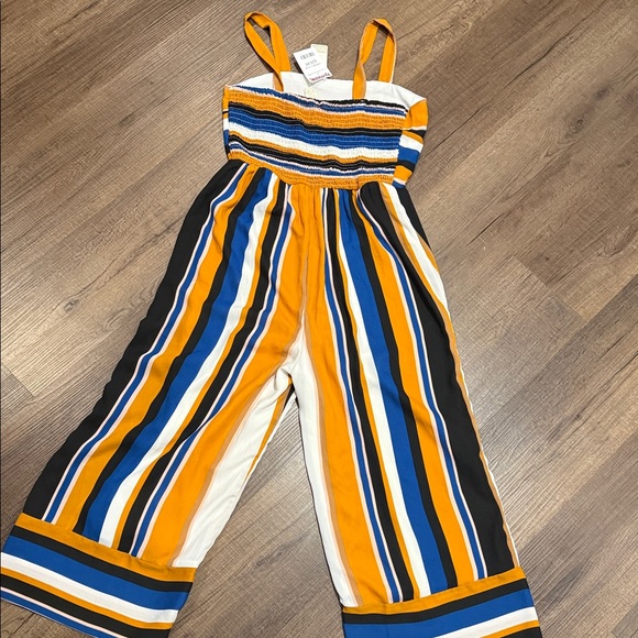 NWT Japna orange and Blue Striped Jumpsuit - Picture 8 of 9